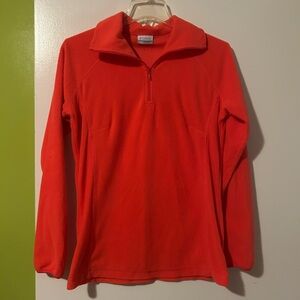 Columbia Women's Bright Orange Half-Zip Fleece